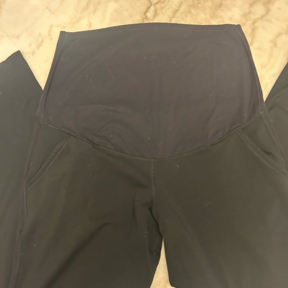 Black Maternity Wide Leg Pants - Picture 2 of 6